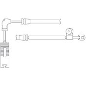 Resim DELPHI LZ0180 Fren İkaz Kablosu Ön Bmw X3 12/03 