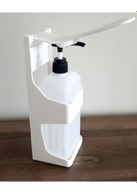 Resim Dezenfektan Dispenseri Kol İle Kullanım 1000ml Kapasite Şişe Dahi 