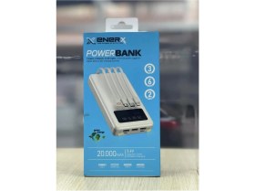 Resim Enerx ENR-P20DC 20000 Mah 2.1 Amper Dahili Kablolu Powerbank Siyah (4887) 