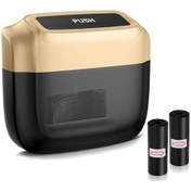 Resim Dashanshop Golden Evrensel Araç Çöp Kutusu 2 Rulo Çöp Poşetli Kapı Askılı Araç Saklama Kutusu 