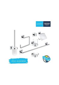 Resim Start Cube Quickfix Bornoz Askısı Duş / Banyo Aksesuarları Krom 40961000 Siyah 