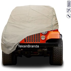 Resim ULTRASHOP Jeep Cj7 Araba Brandası Su Geçirmez Branda Miflonlu PREMIUM Oto Branda 