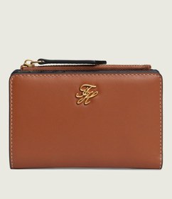 Resim Tommy Hilfiger Th Scrıpt Leather Bıfold Kadın Kahverengi Cüzdan - Aw0aw18490 
