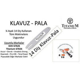 Resim Akülü El Budama Testeresi Klavuzu - Palası 1/4 Ayak 14 Diş Gta26 