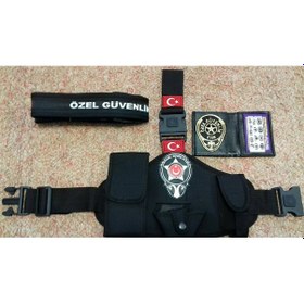 Resim Size Özel,güvenlik Bacak Kılıfı,güvenlik Cüzdanı,palaska Burda Siyah - Siyah 