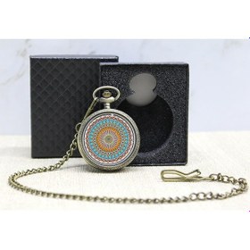 Resim Özel Kutulu Mandala Deseni Köstekli Saat - 9010521415352rx8 