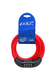 Resim Dt 12x1000 Şifreli Bisiklet Kilidi Farklı Renklerde Klt-224 Klt-225 Klt-226 Klt-227 Siyah 