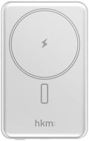 Resim MAG LITE Wireless 5.000 mAh 20W MagSafe Uyumlu Manyetik Kablosuz Powerbank, Ultra İnce, Gümüş Renk 