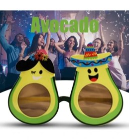 Resim Just Cheap Store Hawaii Temalı Avokado Gözlük – Kostüm &amp; Parti Gözlüğü 
