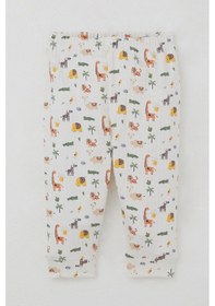 Resim Breeze Erkek Bebek Pijama Takımı Omuzdan Patlı Bebek Hayvanat Bahçesi 4 Ay-1 Yaş, Ekru Ekru 