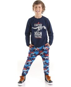 Resim Denokids Mshb&g High Voltage Erkek Çocuk T-shirt Pantolon Takım Çok Renkli 