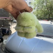 Resim Silver1 Gıoıo Yeni Sevimli Gerçek Saç Tilki Küçük Cinderblock Saç Araba Anahtarlık Kolye Ins Pixie Peluş Top Çanta Aksesuarları (Yurt Dışından) 