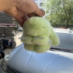 Resim Silver1 Gıoıo Yeni Sevimli Gerçek Saç Tilki Küçük Cinderblock Saç Araba Anahtarlık Kolye Ins Pixie Peluş Top Çanta Aksesuarları (Yurt Dışından) 