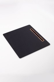 Resim Toplantı Sümeni Siyah Dikey A4 Boyutlu Ahşap Deatylı 