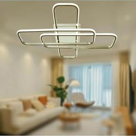 Resim TT AYDINLATMA TT324-FSR-SARIIŞIK TT Aydınlatma 57 x 17 (SARI IŞIK) Fransız Sarı Kaplama Plafonyer Led Avize Rosegold 