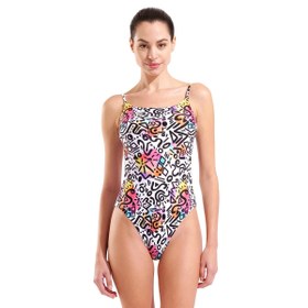 Resim Arena Water Prints Swimsuit Kadın Çok Renkli Yüzücü Mayo 009398150 