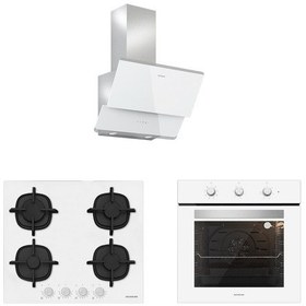 Resim Silverline BO6503W01 - CS5427W01 - 3490 Oslo 60 Beyaz Ankastre Set 