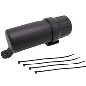 Resim Motosiklet İçin Evrensel Su Geçirmez Depolama Tüpü - 125mm Siyah, Eldiven/yağmurluk Araç Gereçleri İçin, Off-road Tamiri Ve Belge Saklama 