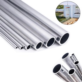 Resim 1 Adet Ekstra Uzun 500mm/19.68in Ağır Hizmet Tipi 6063 Alüminyum alaşımli Düz Boru - İnşaat, Endustriyel Tesisat ve Isitme So 