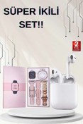 Resim Toptan Bulurum 3 Kordonlu Dokunmatik Ekran Akıllı Saat ve 2.Nesil Kablosuz Bluetooth Kulaklık ANC/ENC 