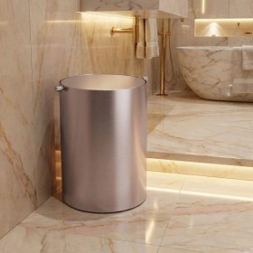 Resim System Banyo Çöp Kovası Saten Renk 3lt (BA4013 031 Nbm-Nbm) 