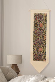 Resim William Morisse Duvar Halısı, Sanat Serisi Dekor, 100cm Kanvas Flama Askılı Duvar Örtüsü NO:722 - Renkli - 12 / 30 x 100 