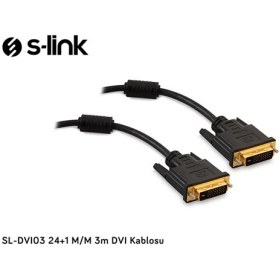 Resim S-Link SL-DVI03 24+1 M/M 3m DVI Kablosu 