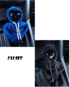 Resim darinza 2 li set Araç Vites Kıyafeti - Vites Poları - Her Araca Uyumlu Vites Hoodie Zincir kolye li 