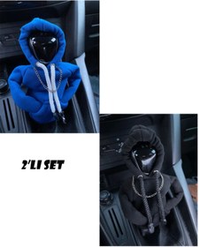 Resim darinza 2 li set Araç Vites Kıyafeti - Vites Poları - Her Araca Uyumlu Vites Hoodie Zincir kolye li 