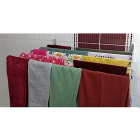 Resim 100 Cmx7 Gözlü Alüminyum Akordiyon Çamaşırlık Askısı Kurutmalık Gri - Gümüş 