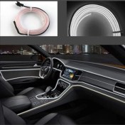 Resim Araç Araba Içi Torpido Ledi Renkli Ip Neon Ip LED 2 Metre Beyaz Neon 