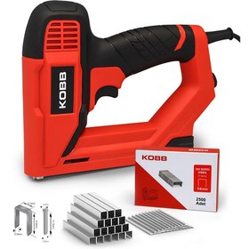 Resim KOBB KBZ200B 8-16mm Zımba ve 15-16mm Profesyonel Çivi Çakma Makinesi + 3000 adet Yedek Zımba ve Çivi 