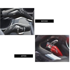 Resim Ximistore9 Ford Ranger Everest 2015+ İçin Karbon Fiber Kırmızı Silecek Kolu Kapağı 