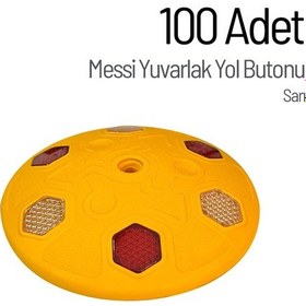 Resim 100'lü Messi Yuvarlak Yol Butonu Seti-3685 