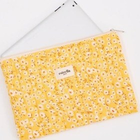 Resim Estrella Paris Nobel Tablet Çantası Kılıfı Papatya Sarı 11 İnç 31 X 21 Cm 