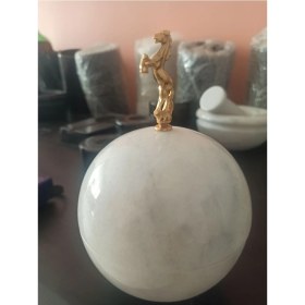 Resim Küp Gerçek Mermerden Beyaz ve Siyah Mücevher Kutusu 