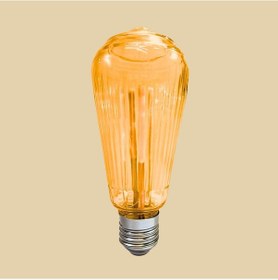 Resim Ledx St-64 Rustik Star Desenli Ampül Amber 