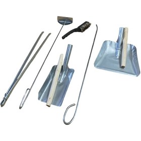 Resim Mobilreyon Şömine Set 6'lı,gelberi,karıştırıcı,maşa,fırça,2 Kürek 