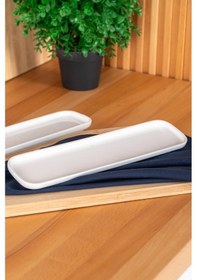 Resim Acar Pure Royal Dikdörtgen Kayık Tabak - 30 Cm 