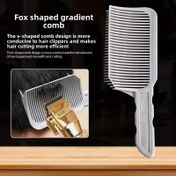 Resim Barber'S Flat Top Clipper Comb - Kendi Kendine Saç Kesme Kılavuzu, Doğru Stil ve Solgunluk için Gradyan Konumlandırma Kılavuzu, Dayanıklı ABS ve Reçine Malzemeler, Normal Saçlar için İdeal, Stil Kesim için Barber'S Seçimi, Saç Kesme Aracı 