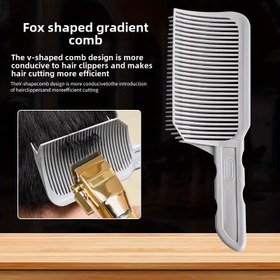 Resim Barber'S Flat Top Clipper Comb - Kendi Kendine Saç Kesme Kılavuzu, Doğru Stil ve Solgunluk için Gradyan Konumlandırma Kılavuzu, Dayanıklı ABS ve Reçine Malzemeler, Normal Saçlar için İdeal, Stil Kesim için Barber'S Seçimi, Saç Kesme Aracı 