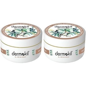 Resim Dermokil Zeytinyağlı Yüz, Vücut ve Doğal El Kremi 300 ml x 2 Adet 