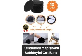 Resim Çok Amaçlı Sabitleyici Kaydırmaz Kendinden Yapışkanlı Yıkanabilir Halı Kilim Koltuk Cırt Bant 10 Adt 