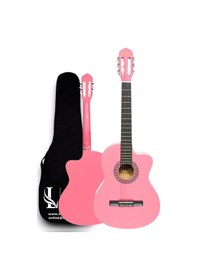 Resim Cg-3901pk Klasik Gitar 4/4 Sap Ayarlı Kesik Kasa Full Set 