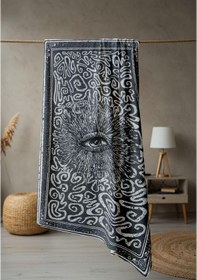 Resim Dijital Baskı Plaj Deniz Havlusu Modern Desenli Peştamal 80x160 Cm Hvl0065 Renkli 