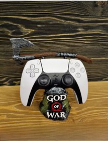 Resim God Of War Kratos Leviathan Ragnarok Playstation 5 Joistick Stand 