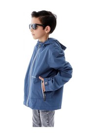 Resim Benitto Kids Erkek Çocuk Kapüşonlu Mevsimlik Yağmurluk 51366 Mavi 