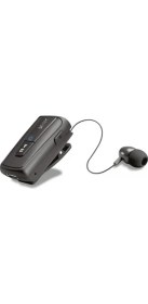 Resim Auris Klipsli Otomatik Geri Sarmalı Titreşimli Yakaya Takılan Makaralı Bluetooth Kulaklık 