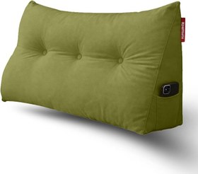 Resim Yatak Başı Yastığı - Sırt ve Bel Destek Yastığı 160 cm (Yeşil) 