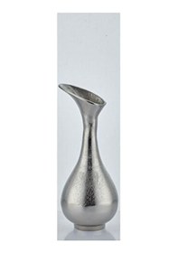 Resim Pıtcher Gumus Orta Boy Vazo 15x15x35 Cm Gümüş 